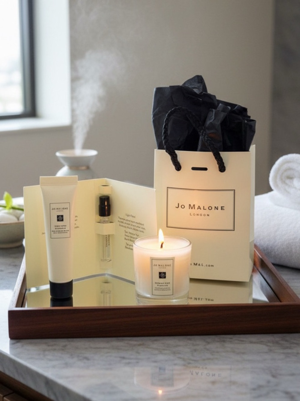 Jo Malone London Mini Set Pear Freesia Candle Cologne Lotion Gift Luxe Travel